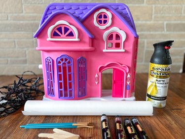 Materials needed for haunted dollhouse