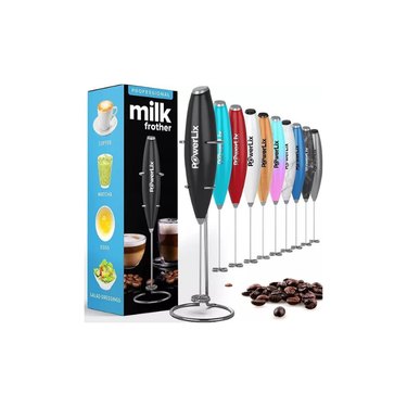 A PowerLix Handheld Milk Frother