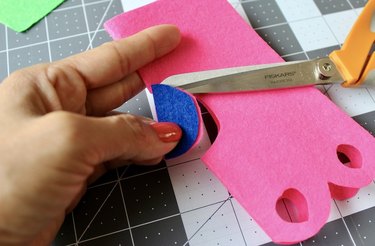 Cutting felt for Day of the Dead table runner