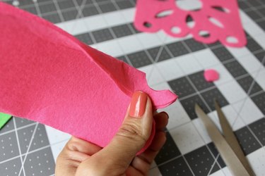 Cutting felt for Day of the Dead table runner