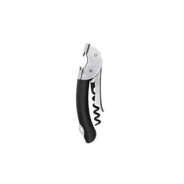 OXO "waiter's corkscrew" in silver and black, shown against a white ground