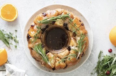 Cranberry-orange monkey bread