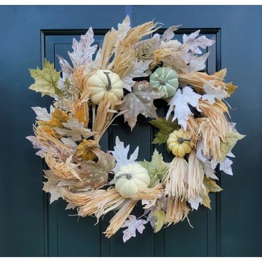 Autumn Harvest Corn Husk Wreath from Wayfair