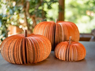 Book Pumpkins Thanksgiving Centerpieces from Etsy