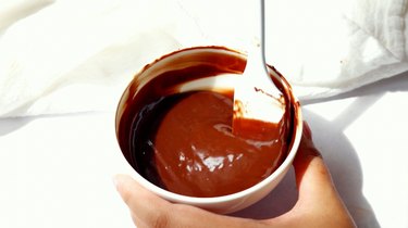 Finished chocolate ganache.