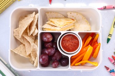 Cheese Quesadilla Bento Box Lunch Idea