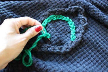 How to Create a Cozy Cat-Eye Cardigan, Step 3