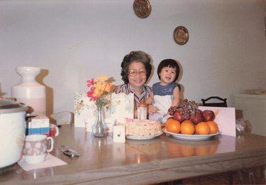 Ah Ma and Kat Lieu circa 1985