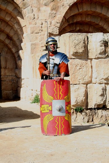 Roman-esque Soldier Uniform - From Cardboard!  Roman soldier costume,  Roman costume, Soldier costume