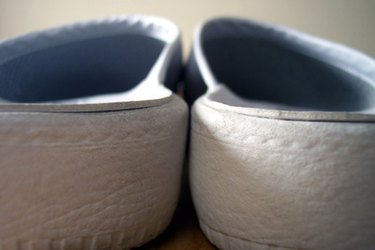 Wrap a pair of cozy slippers like a piece of candy.