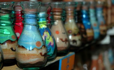 Luminous Sand Diy Storage Bottle Glow in the dark Glass - Temu