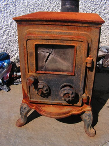 Heat Shield Wood Stove