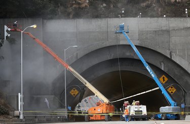 Construction Nears Completion On Bay Bridge Linking Oakland And San Francisco