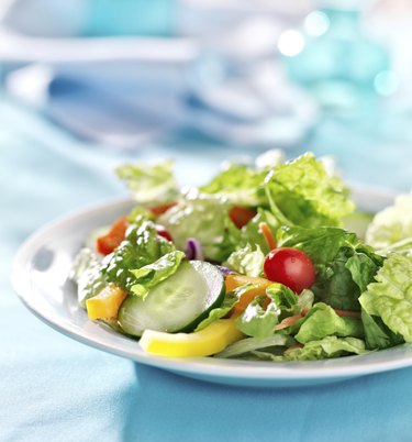 garden salad with fresh vegetables
