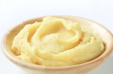Detail of  mashed potato