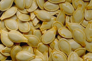 Pile of pumpkin seeds