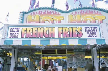 French fried vendor at carnival