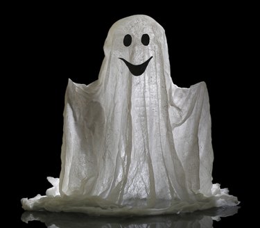 Halloween ghost, isolated on  black