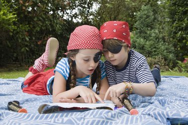 Children drawing map