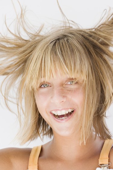 Girl with wild hair