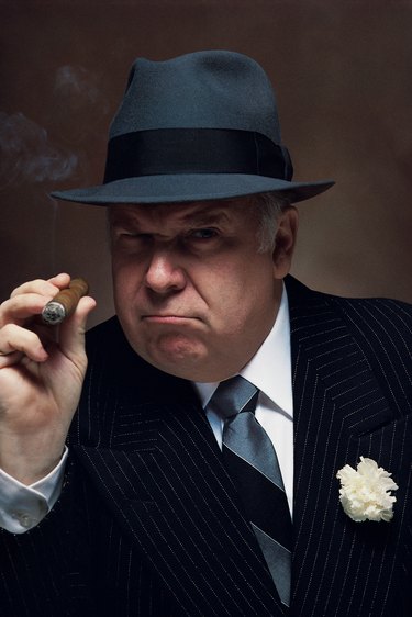 Mafia boss with cigar