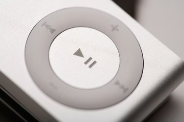 Close-up of mp3 player