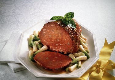 Beef Ham with Spring Onions