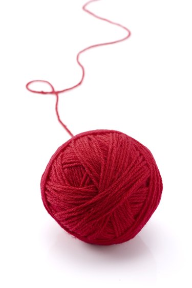 red yarn
