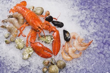 Assortment of seafood