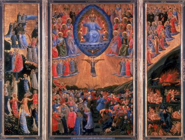 Painting depicting "The Last Judgement" by Fra Angelico