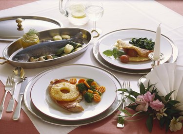Three slimming dishes for a hotel