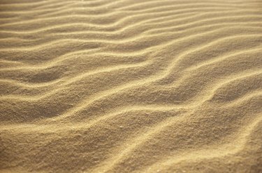 High angle view of ripples on sand