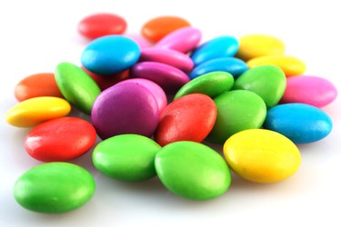 A pile of colourful candies