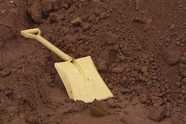 Shovel in dirt