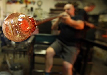 Traditional Glass Christmas Baubles Are Made By Glass Blowers