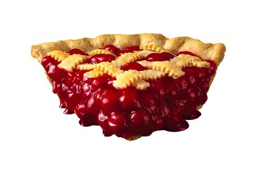 Slice of cherry pie