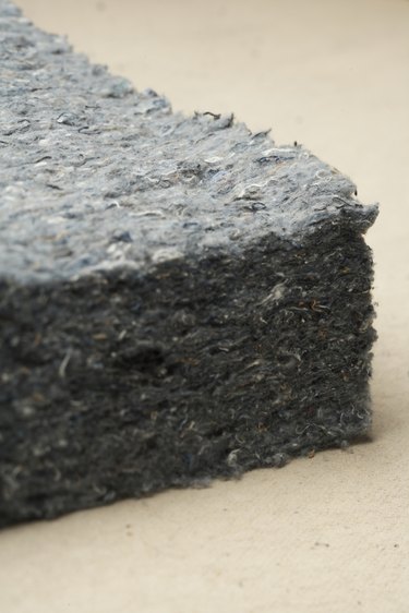 Insulation made from recycled denim and cotton fibers