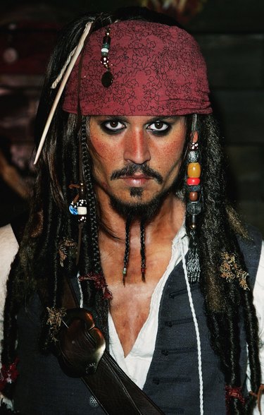 Pirate costume hair & bandana beads