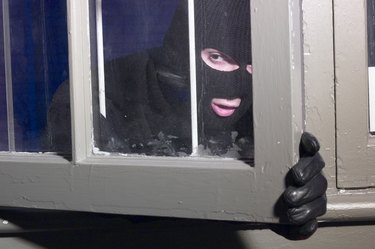 Burglar opening window