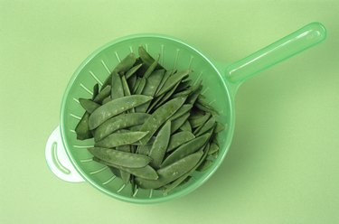 beans in colander