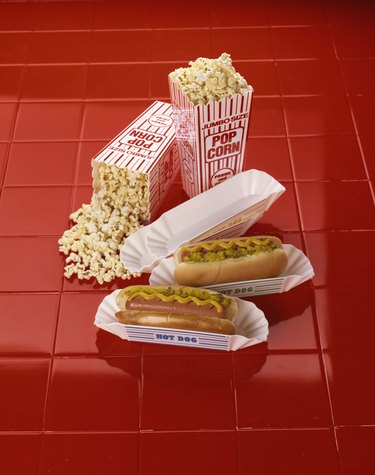 Hot dogs and popcorn