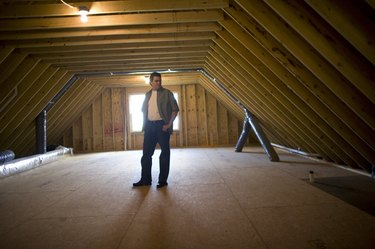 Drop down storage between the joists.  Ceiling storage, Workshop storage,  Storage spaces