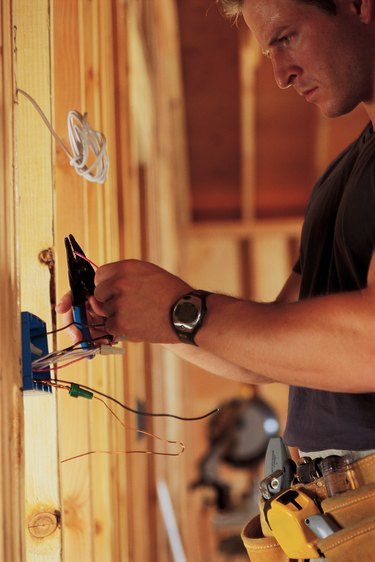 Electrician working