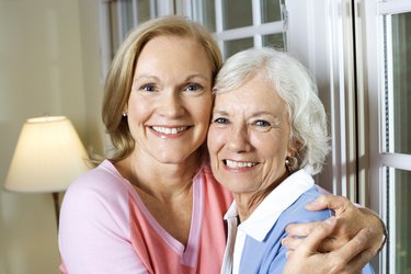 Mother and daughter portrait