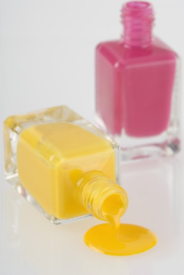 Spilled nail polish