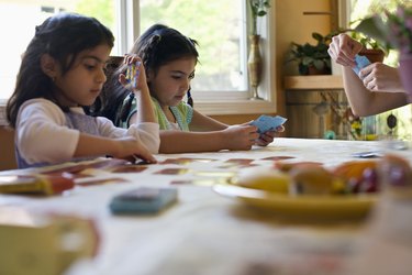 sisters playing games