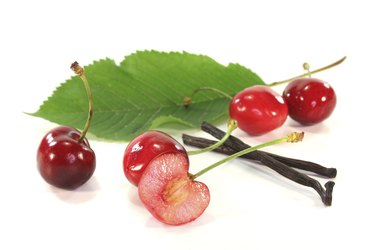 cherries with vanilla