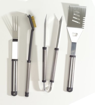 Chrome BBQ tool set