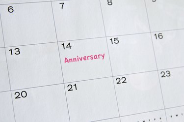 Anniversary Marked on Calender