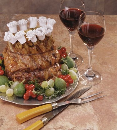 Crown roast with red wine